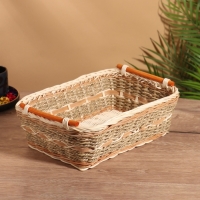 Корзина плетеная 30x22x11 см, ротанг