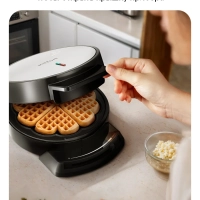 Вафельница электрическая для венских вафель КТ-5616 1000 Вт