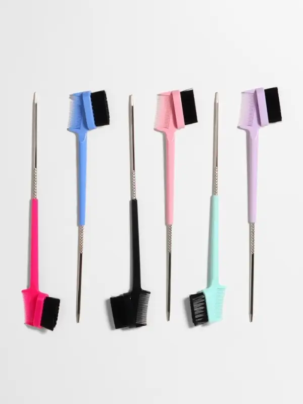 Расчёска - щётка для укладки волос, 21&times;3.6 см, МИКС