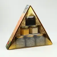 Подарочный набор новогодний &laquo;Советский&raquo; варенье с шишками, крем-мед 2 шт, чай в банке 3 шт   1087734