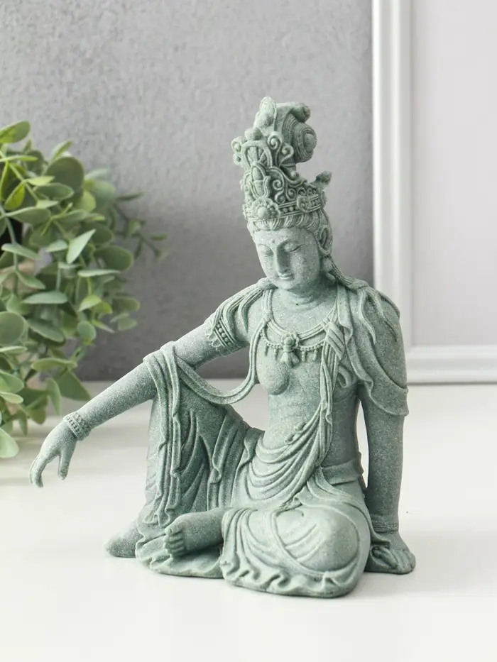 Сувенир песчаник "Богиня Гуанинь" 10х17х19,5 см