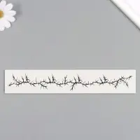 Переводная тату на тело чёрная &laquo;Браслет. Шипы&raquo;, 20&times;3 см