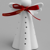 Светодиодная фигура "Ангелок" 8.2х6.2х12.8 см, 1 LED, LR44x3(в компл.), свечение тёплое белое