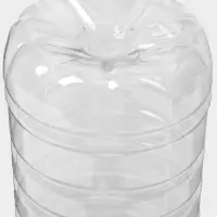 Бутылка "Италия" 1 л, горло 0,38 см, круглая, цвет прозрачный