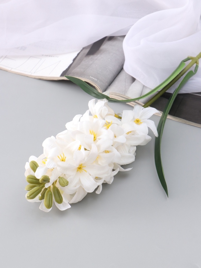Цветы искусственные "Гиацинт галант" 66х5 см, белый