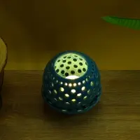 Аромалампа &laquo;Шар&raquo;, 9.5&times;9.5&times;9 см, керамика, голубая