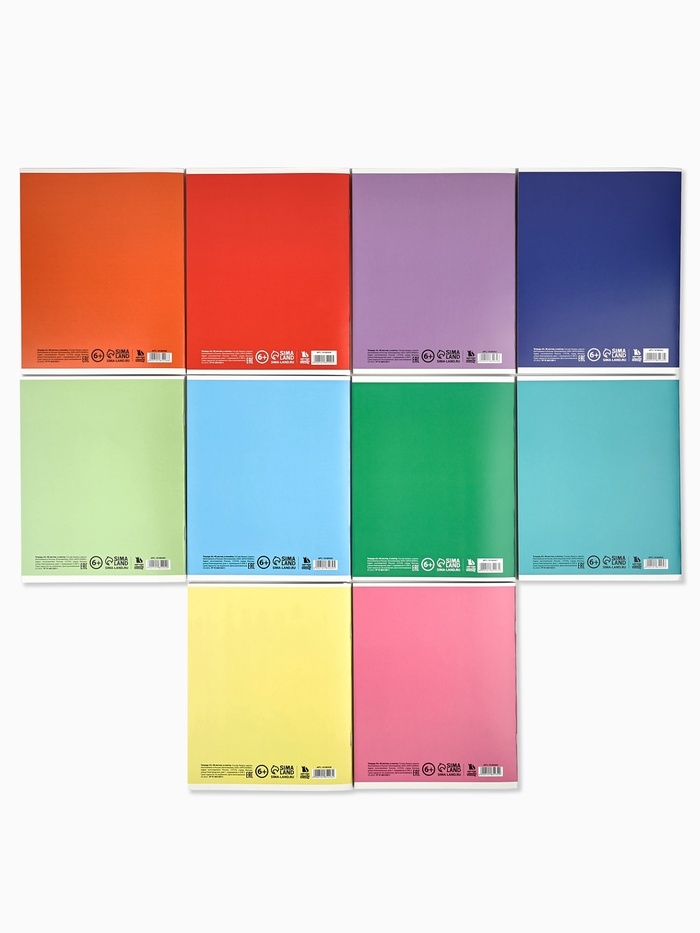 Тетради предметные, 48 л., набор из 10 шт., блок №2 &laquo;Фразы&raquo; уф лак