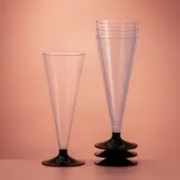 Фужер пластиковый одноразовый для шампанского &laquo;Конус&raquo;, 150 мл, прозрачный