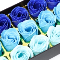 Мыльные розочки, цветные оттенки, набор 18 шт.