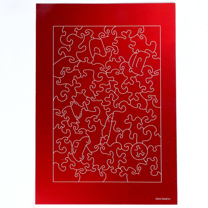 Пазл деревянный фигурный &laquo;Машинка&raquo;, 61 элементов