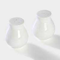 Набор фарфоровый для специй BellaTenero, 3 предмета: солонка 80 мл, перечница 80 мл, сахарница с ложкой 300 мл, цвет белый