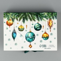 Коробка под 12 конфет с ячейками &laquo;С Новым годом!&raquo; 18.8 х 13.5 х 3.5 см, Новый год