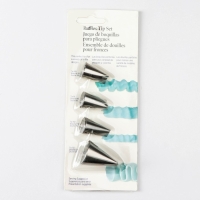 Набор насадок кондитерских &laquo;Руфи&raquo;, 4 шт (1,8&times;3,5 см, 2,5&times;3,8 см)