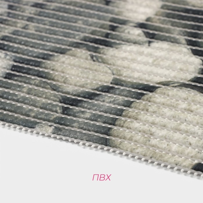 Коврик для дома Доляна &laquo;Галька&raquo;, 40&times;65 см, цвет серый