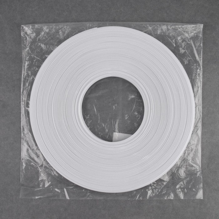 Корсетный регилин, 8 мм, 46 м, цвет белый