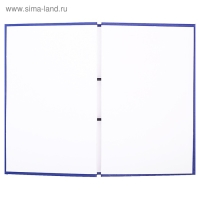 Папка "Дипломная работа" А4 на болтах, бумвинил, без бумаги, цвет синий (вместимость до 300 листов)