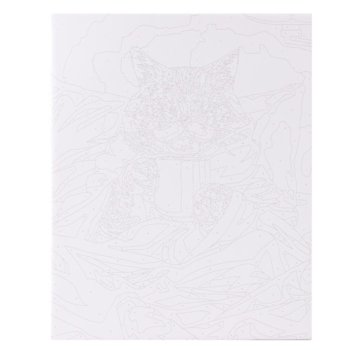 Картина по номерам на холсте с подрамником &laquo;Утренний котик&raquo;, 40 х 50 см