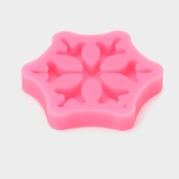 Молд новогодний &laquo;Орион&raquo;, силикон, 8,5&times;8,5&times;1,5 см, цвет розовый