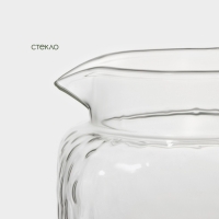 Кувшин для воды стеклянный с бамбуковой крышкой BellaTenero &laquo;Эко&raquo;, 2 л, 10,5х25см