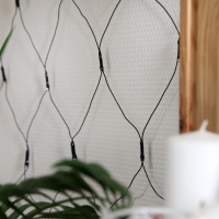 Гирлянда &laquo;Сеть&raquo; 1.6 &times; 1.6 м, IP20, тёмная нить, 144 LED, свечение тёплое белое, 8 режимов, 220 В