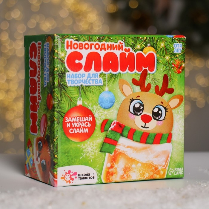 Набор для творчества Новогодний слайм &laquo;Олень&raquo;