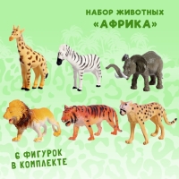 Набор животных &laquo;Африка&raquo;, 6 фигурок