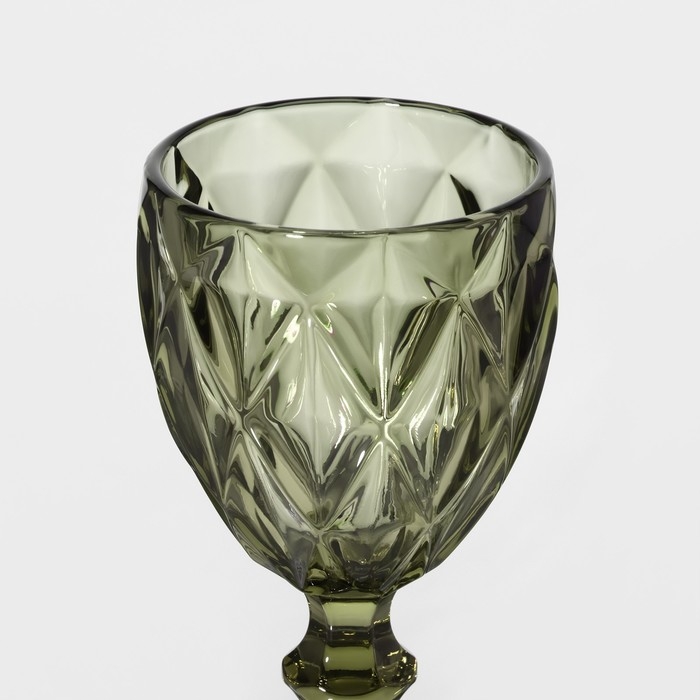 Бокал для вина стеклянный Magistro &laquo;Круиз&raquo;, 250 мл, 8&times;15,3 см, цвет зелёный