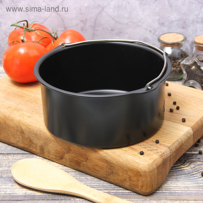 Котелок &laquo;Жаклин&raquo;, 1,2 л, антипригарное покрытие, цвет чёрный