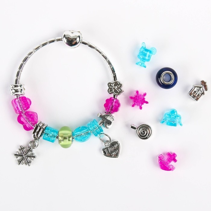 Набор для творчества с шармами &laquo;Создай украшения&raquo; сделай сам свое украшение, Холодное сердце