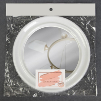 Зеркало настенное &laquo;Скромность&raquo;, d зеркальной поверхности 18,5 см, цвет белый