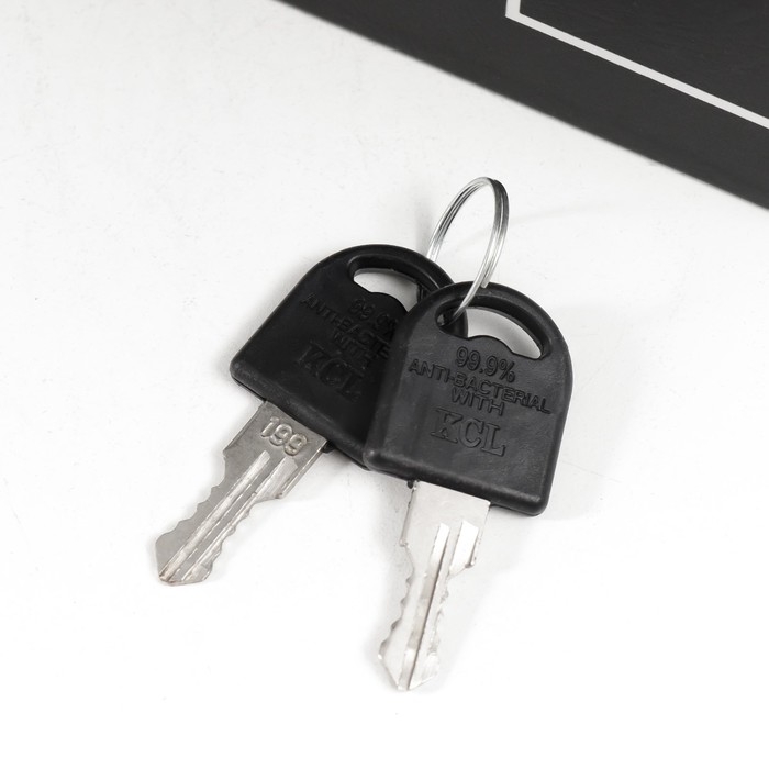 Сейф-книга дерево кожзам "Home. Дизайн" чёрная 21х13х5 см