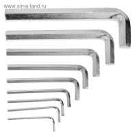 Набор ключей шестигранных ЛОМ, 1.5 - 10 мм, 9 шт.