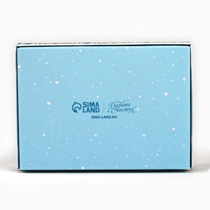 Коробка складная под 6 конфет &laquo;Зима в городе&raquo;, 13.5 х 9.8 х 3.8 см, Новый год