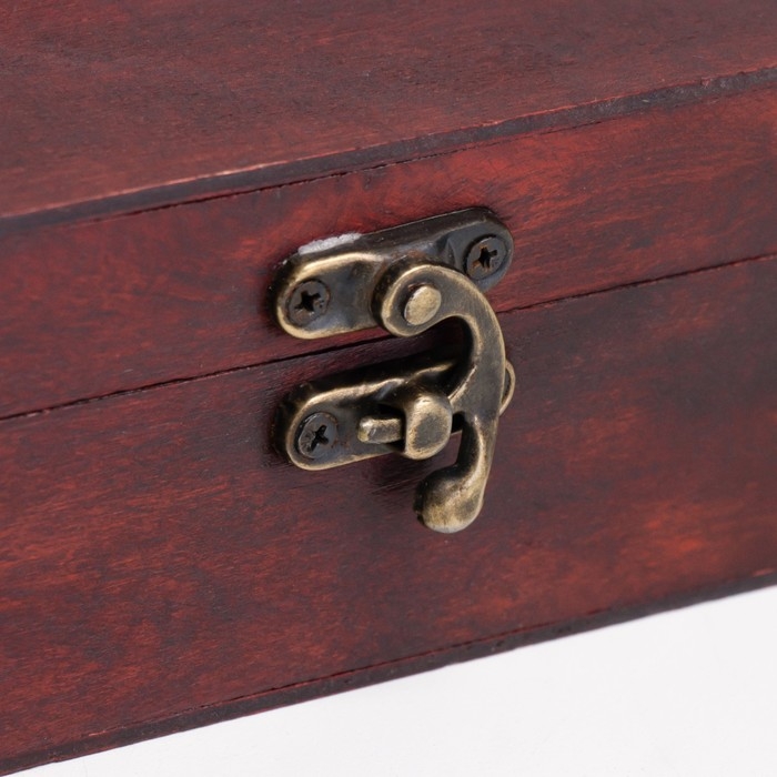 Шкатулка дерево сундучок "Яснорада" с заклёпками 18х11,5х6 см