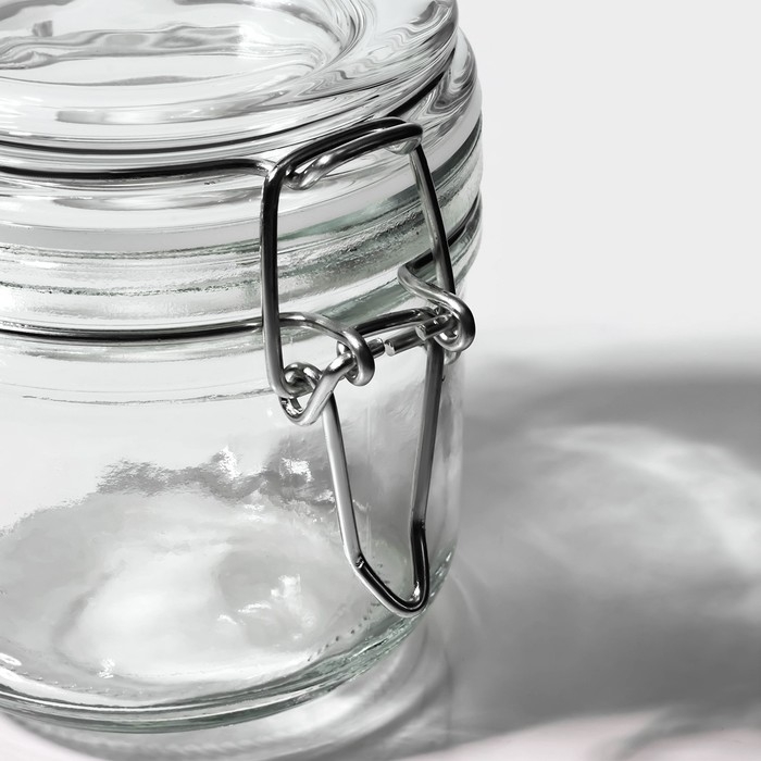 Банка стеклянная для сыпучих продуктов с бугельным замком &laquo;Галерея&raquo;, 250 мл, 10,5&times;8,5 см