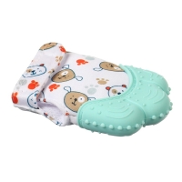 Прорезыватель-рукавичка &laquo;Собачки&raquo;, цвет мятный, Крошка Я