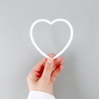 Основа для творчества и декора &laquo;Сердце&raquo;, набор 15 шт., размер 1 шт. &mdash; 10 &times; 10 &times; 0,53 см