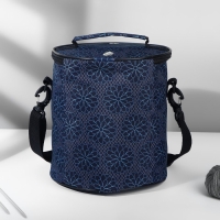 Сумка-футляр &laquo;Синие цветы&raquo;, 2 люверса, d = 21 &times; 23 см, цвет разноцветный