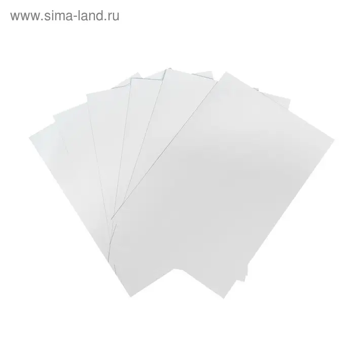 Картон белый А4 8 листов Calligrata, немелованный, картонная обложка, в папке