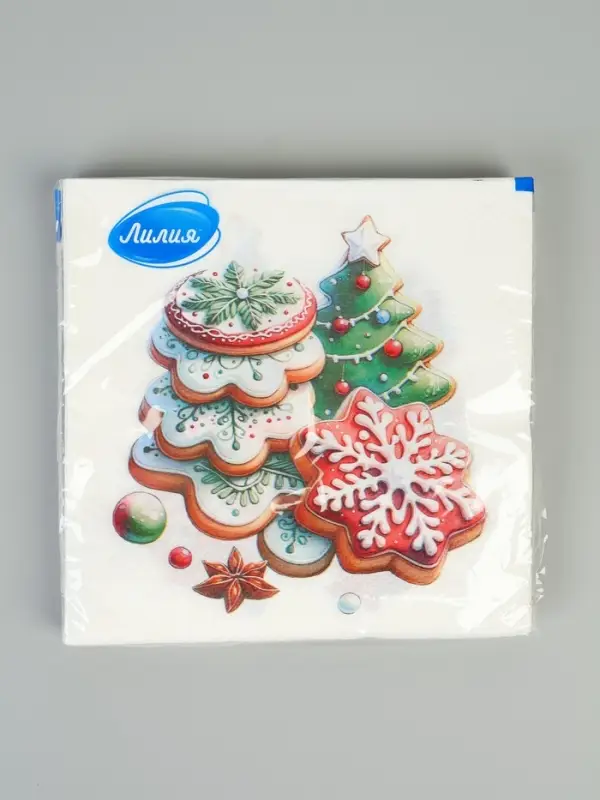 Салфетки бумажные двухслойные &laquo;Глазурь&raquo;, 33х33, 20 шт