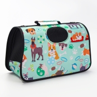 Сумка - переноска для животных "Верный друг", каркасная, размер M, 40 х 21 х 27 см