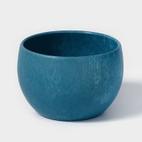 Кашпо круглое "BlueFog" d=8,5х5,8 см, цвет синий