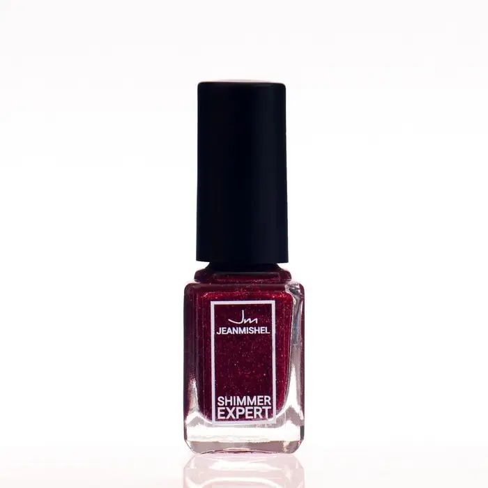 Лак для ногтей с эффектом геля SHIMMER тон S114 вишнево-золотой искрящийся, 6 мл