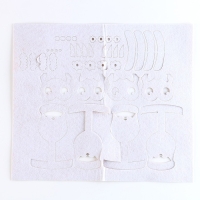 Гирлянда из фетра своими руками на новый год &laquo;Дед мороз и друзья&raquo;, набор для творчества