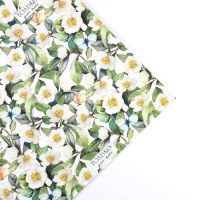 Бумага упаковочная двухсторонняя крафтовая &laquo;Цветочная&raquo;, 70 х 100 см