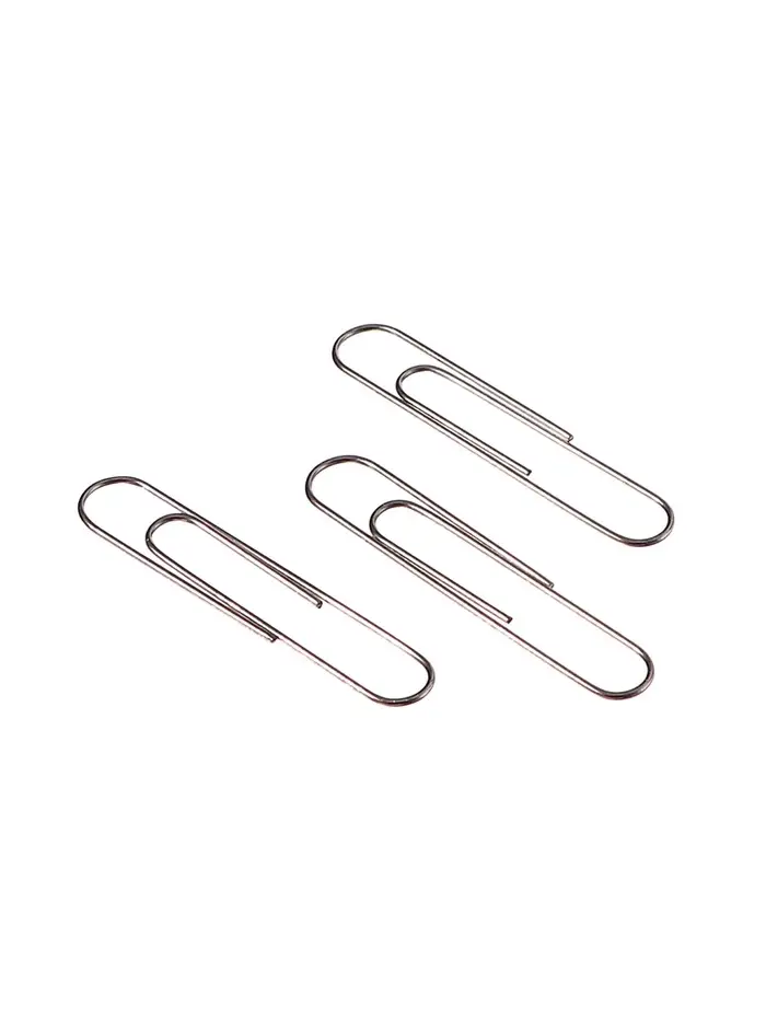 Скрепки 50мм оцинкованные в картонной коробке 50 штук, гофрированные