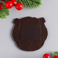 Магнит новогодний подкова "Исполнения желаний" 7х7 см