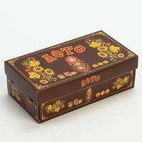 Русское лото настольная игра "Матрешка", бочонок 2.7 х 2.1 см, 24 карточки 21.4 х 7.9 см