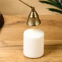 Гаситель для свечей &laquo;Уют&raquo;, 30 +/-1 см, латунь