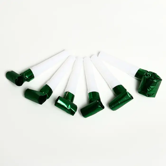 Дудка язычок &laquo;Праздник&raquo;, набор 6 шт., зелёный